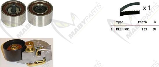 Mabyparts OBK010140 - Kit cinghie dentate autozon.pro