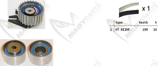 Mabyparts OBK010156 - Kit cinghie dentate autozon.pro