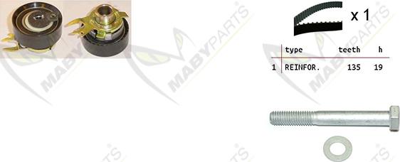 Mabyparts OBK010165 - Kit cinghie dentate autozon.pro