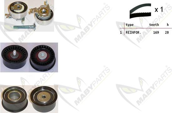 Mabyparts OBK010163 - Kit cinghie dentate autozon.pro