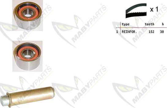 Mabyparts OBK010162 - Kit cinghie dentate autozon.pro