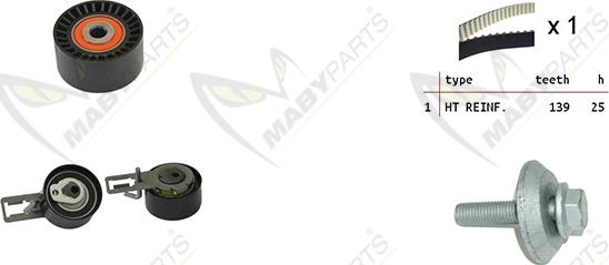 Mabyparts OBK010106 - Kit cinghie dentate autozon.pro