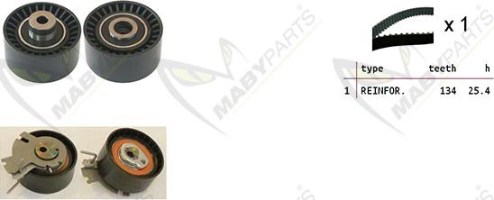 Mabyparts OBK010116 - Kit cinghie dentate autozon.pro