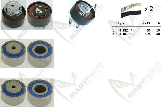 Mabyparts OBK010180 - Kit cinghie dentate autozon.pro