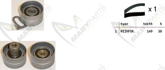 Mabyparts OBK010188 - Kit cinghie dentate autozon.pro