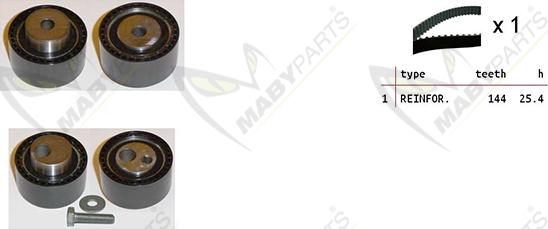 Mabyparts OBK010134 - Kit cinghie dentate autozon.pro