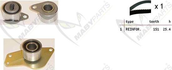 Mabyparts OBK010136 - Kit cinghie dentate autozon.pro