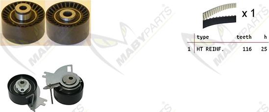 Mabyparts OBK010131 - Kit cinghie dentate autozon.pro