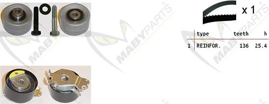 Mabyparts OBK010379 - Kit cinghie dentate autozon.pro