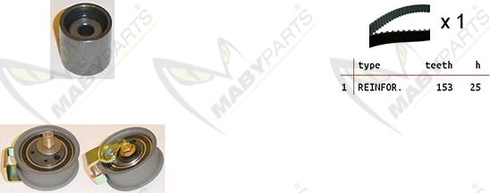 Mabyparts OBK010372 - Kit cinghie dentate autozon.pro