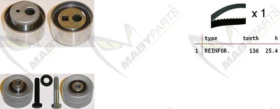 Mabyparts OBK010292 - Kit cinghie dentate autozon.pro