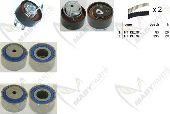 Mabyparts OBK010241 - Kit cinghie dentate autozon.pro