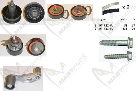 Mabyparts OBK010256 - Kit cinghie dentate autozon.pro