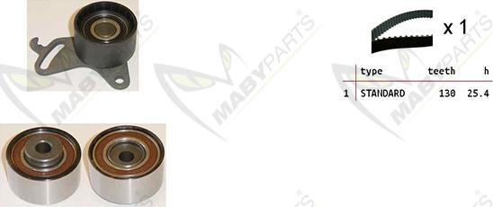 Mabyparts OBK010252 - Kit cinghie dentate autozon.pro