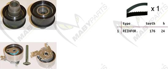 Mabyparts OBK010204 - Kit cinghie dentate autozon.pro