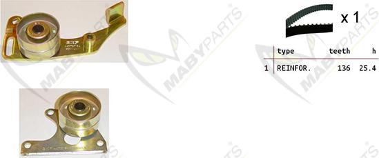 Mabyparts OBK010280 - Kit cinghie dentate autozon.pro