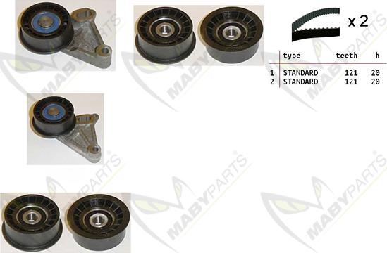 Mabyparts OBK010281 - Kit cinghie dentate autozon.pro