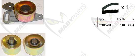 Mabyparts OBK010274 - Kit cinghie dentate autozon.pro