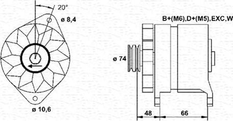 Magneti Marelli 944346129010 - Alternatore autozon.pro