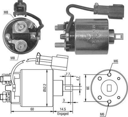 Magneti Marelli 940113050445 - Elettromagnete, Motore d'avviamento autozon.pro