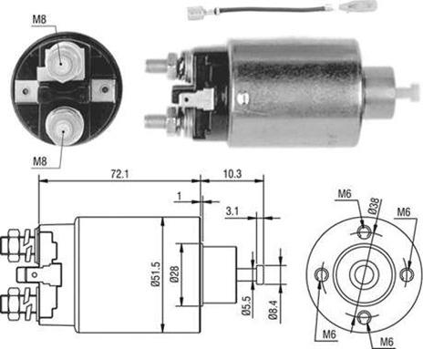 Magneti Marelli 940113050443 - Elettromagnete, Motore d'avviamento autozon.pro