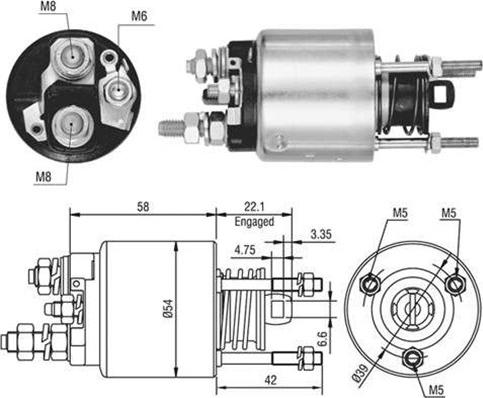 Magneti Marelli 940113050458 - Elettromagnete, Motore d'avviamento autozon.pro