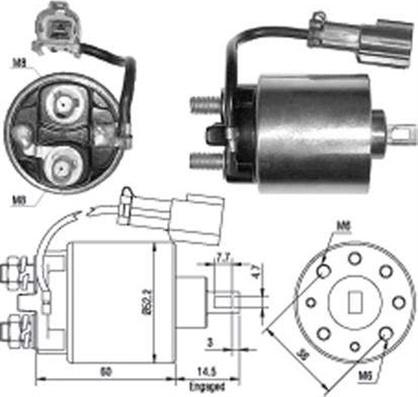 Magneti Marelli 940113050400 - Elettromagnete, Motore d'avviamento autozon.pro