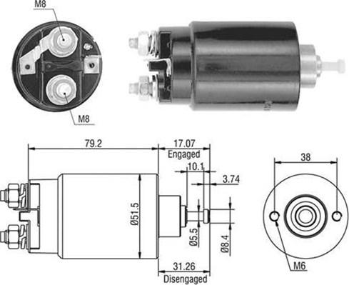 Magneti Marelli 940113050403 - Elettromagnete, Motore d'avviamento autozon.pro