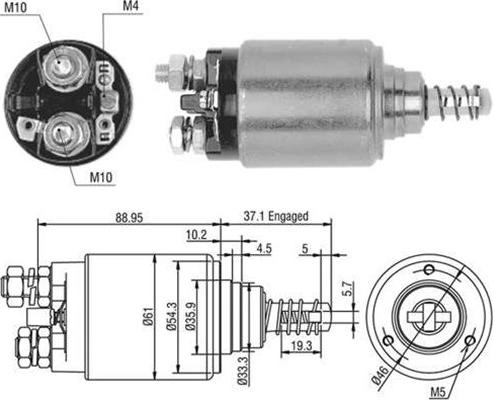 Magneti Marelli 940113050402 - Elettromagnete, Motore d'avviamento autozon.pro