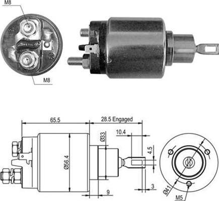 Magneti Marelli 940113050419 - Elettromagnete, Motore d'avviamento autozon.pro