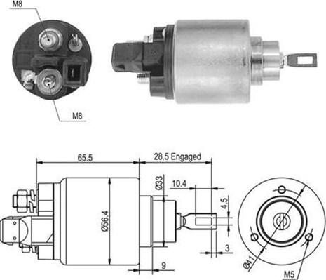 Magneti Marelli 940113050415 - Elettromagnete, Motore d'avviamento autozon.pro