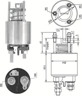 Magneti Marelli 940113050484 - Elettromagnete, Motore d'avviamento autozon.pro