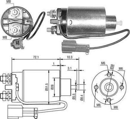 Magneti Marelli 940113050481 - Elettromagnete, Motore d'avviamento autozon.pro