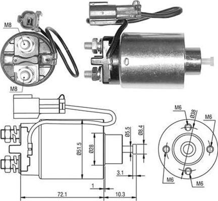 Magneti Marelli 940113050482 - Elettromagnete, Motore d'avviamento autozon.pro