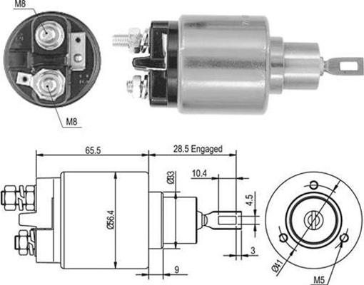 Magneti Marelli 940113050435 - Elettromagnete, Motore d'avviamento autozon.pro