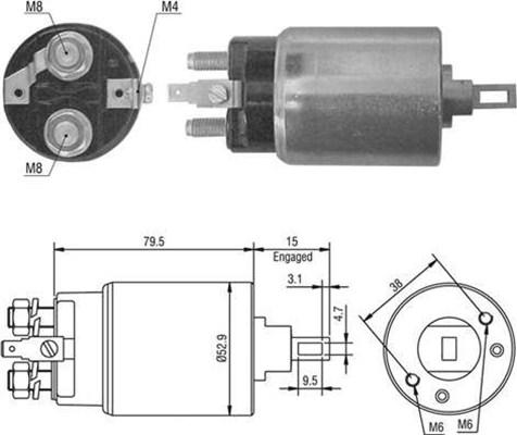 Magneti Marelli 940113050421 - Elettromagnete, Motore d'avviamento autozon.pro