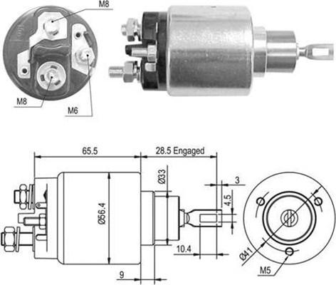 Magneti Marelli 940113050428 - Elettromagnete, Motore d'avviamento autozon.pro