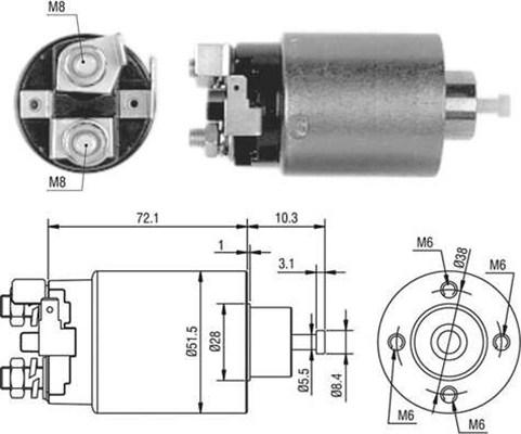 Magneti Marelli 940113050476 - Elettromagnete, Motore d'avviamento autozon.pro