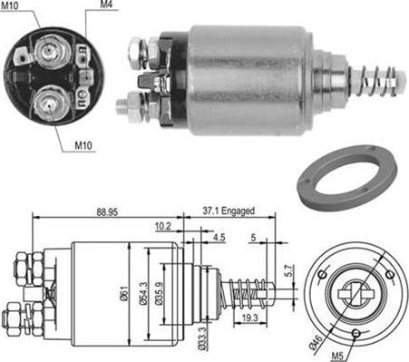 Magneti Marelli 940113050478 - Elettromagnete, Motore d'avviamento autozon.pro