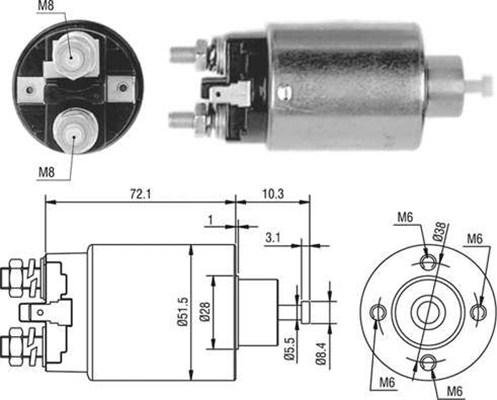 Magneti Marelli 940113050477 - Elettromagnete, Motore d'avviamento autozon.pro