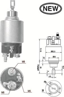 Magneti Marelli 940113050554 - Elettromagnete, Motore d'avviamento autozon.pro