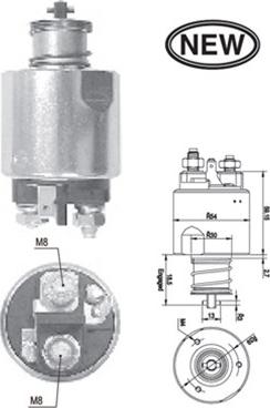 Magneti Marelli 940113050552 - Elettromagnete, Motore d'avviamento autozon.pro