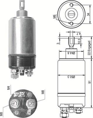 Magneti Marelli 940113050536 - Elettromagnete, Motore d'avviamento autozon.pro