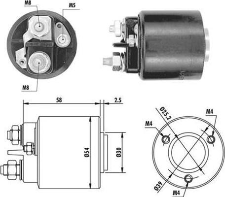 Magneti Marelli 940113050059 - Elettromagnete, Motore d'avviamento autozon.pro