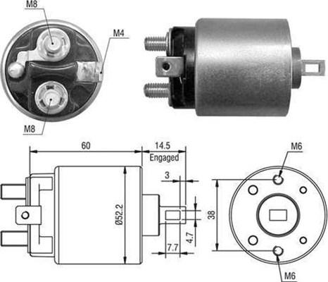 Magneti Marelli 940113050023 - Elettromagnete, Motore d'avviamento autozon.pro