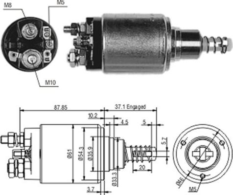 Magneti Marelli 940113050193 - Elettromagnete, Motore d'avviamento autozon.pro