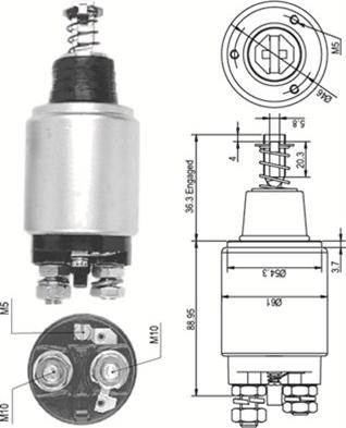 Magneti Marelli 940113050101 - Elettromagnete, Motore d'avviamento autozon.pro