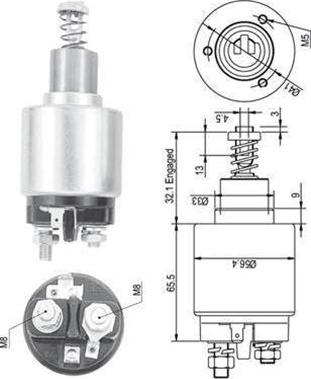 Magneti Marelli 940113050129 - Elettromagnete, Motore d'avviamento autozon.pro