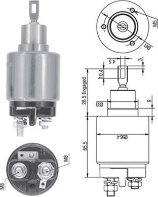 Magneti Marelli 940113050128 - Elettromagnete, Motore d'avviamento autozon.pro