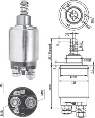 Magneti Marelli 940113050179 - Elettromagnete, Motore d'avviamento autozon.pro